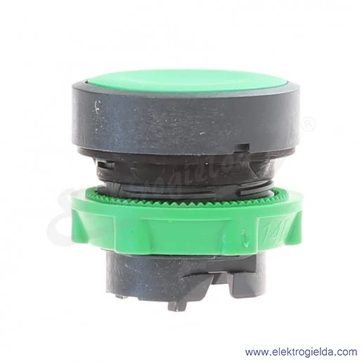 Przycisk płaski zielony samopowrotny bez podświetlenia plastikowy bez oznaczenia Przycisk płaski zielony samopowrotny bez podświetlenia plastikowy bez oznaczenia