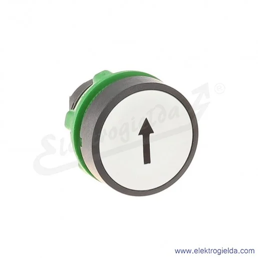 ZB5AA334 Napęd przycisku *STRZAŁKA* w górę, czarna na białym tle płaski okrągły samoczynny powrót ZB5AA334 Napęd przycisku *STRZAŁKA* w górę, czarna na białym tle płaski okrągły samoczynny powrót