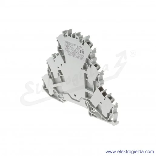 Złączka sprężynowa  2002-3201 2,5mm2 trzy piętrowa L/L/L 2-przewodowa,  szara TopJob S Złączka sprężynowa  2002-3201 2,5mm2 trzy piętrowa L/L/L 2-przewodowa,  szara TopJob S