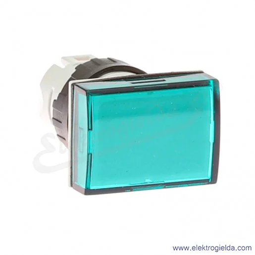 Główka lampki ZB6DV3 zielona prostokątna, fi 16mm Główka lampki ZB6DV3 zielona prostokątna, fi 16mm