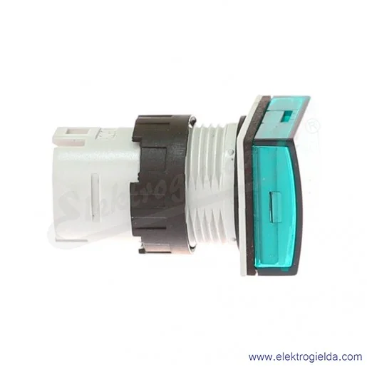 Główka lampki ZB6DV3 zielona prostokątna, fi 16mm Główka lampki ZB6DV3 zielona prostokątna, fi 16mm