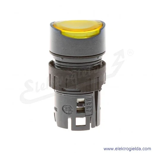 Napęd przycisku ZB6AW5 żółty okrągły, podświetlany, samopowrotny, fi 16mm Napęd przycisku ZB6AW5 żółty okrągły, podświetlany, samopowrotny, fi 16mm
