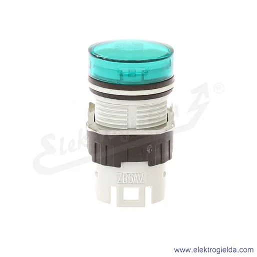 Główka lampki ZB6AV3 zielona okragła, fi 16mm, IP65 Główka lampki ZB6AV3 zielona okragła, fi 16mm, IP65