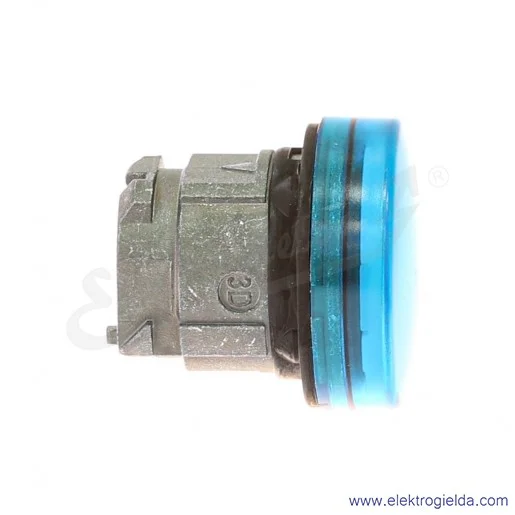 Główka lampki ZB4BV063 niebieska metalowa, do podświetlenia LED, fi 22mm, IP66 Główka lampki ZB4BV063 niebieska metalowa, do podświetlenia LED, fi 22mm, IP66
