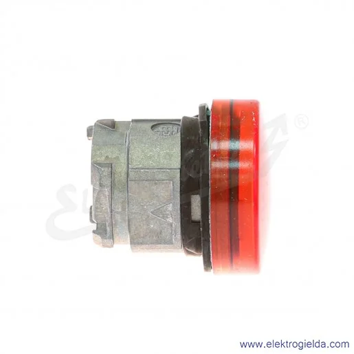 Główka lampki ZB4BV043 czerwona metalowa, do podświetlenia LED, IP66 Główka lampki ZB4BV043 czerwona metalowa, do podświetlenia LED, IP66