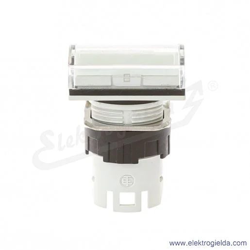 Główka lampki ZB6DV1 biała prostokątna, fi 16mm, IP65 Główka lampki ZB6DV1 biała prostokątna, fi 16mm, IP65