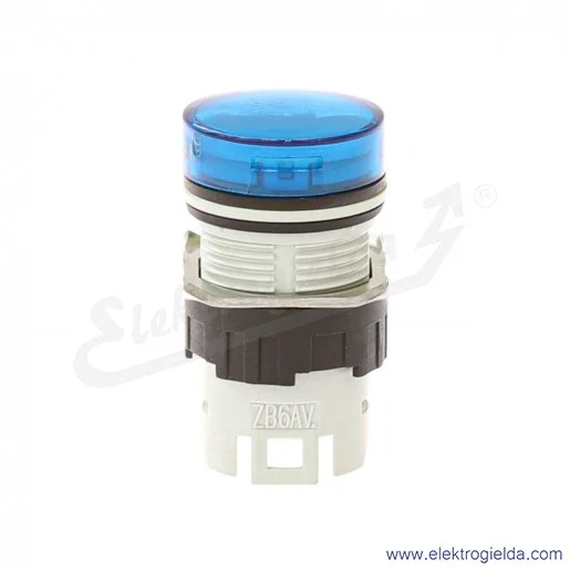 Główka lampki ZB6AV6 niebieska okrągła, fi 16mm, IP65 Główka lampki ZB6AV6 niebieska okrągła, fi 16mm, IP65