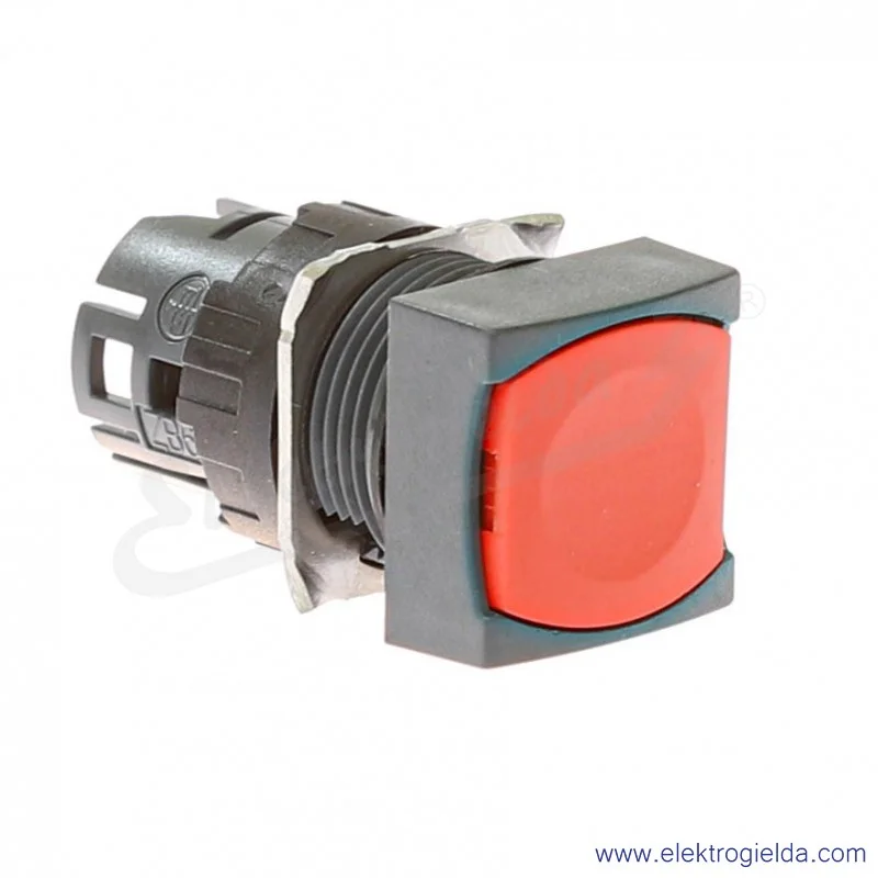 Napęd przycisku ZB6CA4 czerwony kwadratowy, kryty, samopowrotny, fi 16mm, IP65 Napęd przycisku ZB6CA4 czerwony kwadratowy, kryty, samopowrotny, fi 16mm, IP65