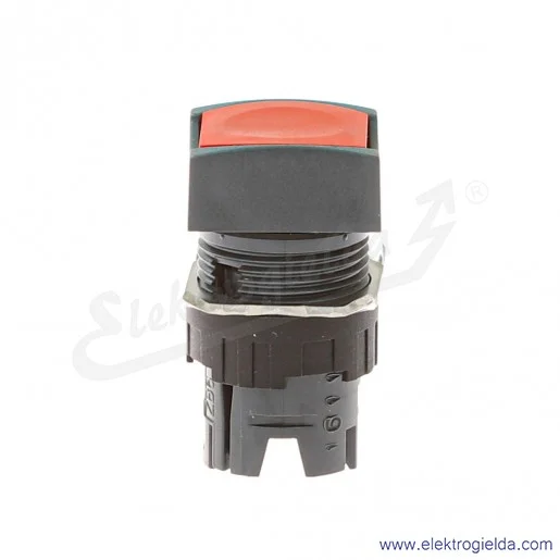 Napęd przycisku ZB6CA4 czerwony kwadratowy, kryty, samopowrotny, fi 16mm, IP65 Napęd przycisku ZB6CA4 czerwony kwadratowy, kryty, samopowrotny, fi 16mm, IP65