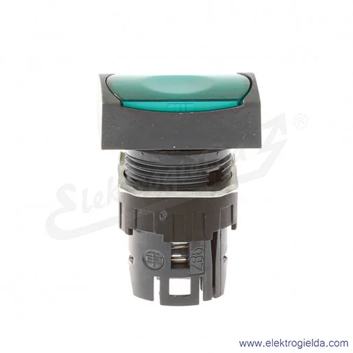Napęd przycisku ZB6DW3 zielony prostokątny, kryty, z możliwością podświetlenia, samopowrotny, fi 16mm, IP65 Napęd przycisku ZB6DW3 zielony prostokątny, kryty, z możliwością podświetlenia, samopowrotny, fi 16mm, IP65