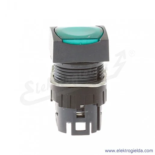 Napęd przycisku ZB6CW3 zielony kwadratowy, kryty, z możliwością podświetlenia, samopowrotny, fi 16mm, IP65 Napęd przycisku ZB6CW3 zielony kwadratowy, kryty, z możliwością podświetlenia, samopowrotny, fi 16mm, IP65