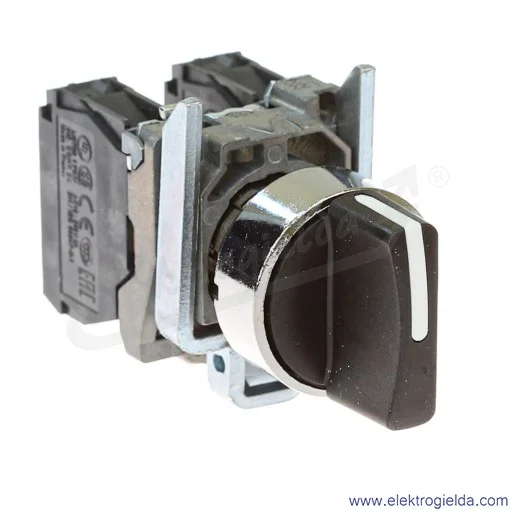 Przełącznik piórkowy XB4BD33 1-0-2 czarny, 2NO metalowy, krótkie piórko Przełącznik piórkowy XB4BD33 1-0-2 czarny, 2NO metalowy, krótkie piórko