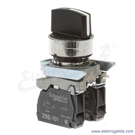 Przełącznik piórkowy XB4BD33 1-0-2 czarny, 2NO metalowy, krótkie piórko Przełącznik piórkowy XB4BD33 1-0-2 czarny, 2NO metalowy, krótkie piórko