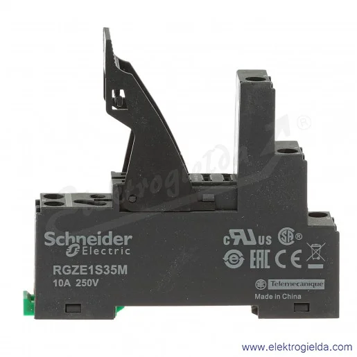 Gniazdo przekaźnika RGZE1S35M do RXG1, złącze śrubowe z oddzielnymi zaciskami i obejmą wyrzutnikową Gniazdo przekaźnika RGZE1S35M do RXG1, złącze śrubowe z oddzielnymi zaciskami i obejmą wyrzutnikową