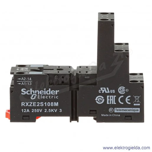 Gniazdo przekaźnikowe RXZE2S108M do RXM2 złącze śrubowe, układ styków oddzielny Gniazdo przekaźnikowe RXZE2S108M do RXM2 złącze śrubowe, układ styków oddzielny