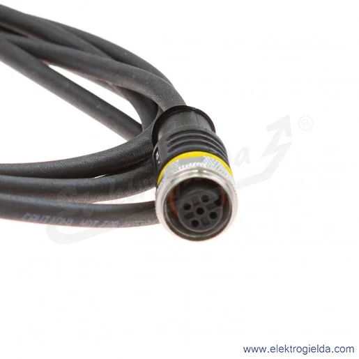 Kabel z gniazdem 6625503 RKC4.4T-2/TXL przewód PUR, 4-żyłowy, 2m, złącze M12, żeńskie, proste Kabel z gniazdem 6625503 RKC4.4T-2/TXL przewód PUR, 4-żyłowy, 2m, złącze M12, żeńskie, proste