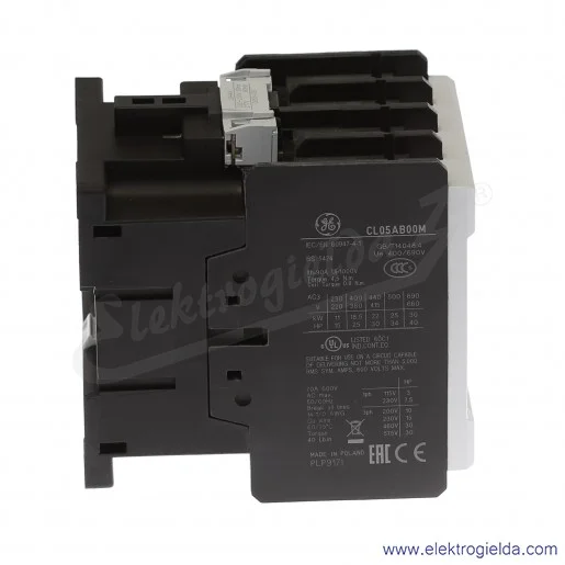 Stycznik CL05AB00MN 230V AC 50/60 HZ, 2NO+2NC, 18.5KW/400V AC-3, 90A AC-1, 4-polowy Stycznik CL05AB00MN 230V AC 50/60 HZ, 2NO+2NC, 18.5KW/400V AC-3, 90A AC-1, 4-polowy