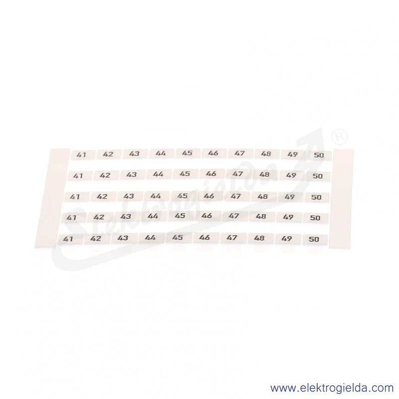 Oznacznik opisowy 0518960041, DEK 6 FWZ, 41-50 Oznacznik opisowy 0518960041, DEK 6 FWZ, 41-50