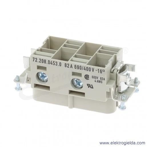 Wkład żeński 72.208.0453.0, 4-polowy, 80A Wkład żeński 72.208.0453.0, 4-polowy, 80A