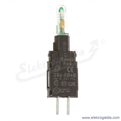 Moduł podświetlający ZB6EB4B czerwony LED 12...24VAC/DC Moduł podświetlający ZB6EB4B czerwony LED 12...24VAC/DC