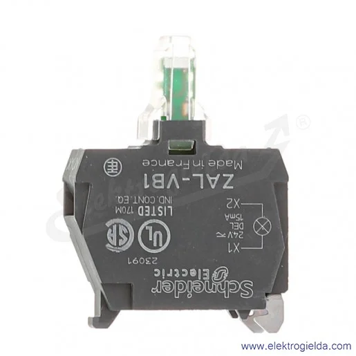 Moduł podświetlający ZALVB1 biały LED 24VAC/DC Moduł podświetlający ZALVB1 biały LED 24VAC/DC