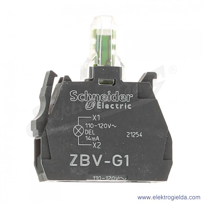 Moduł podświetlający ZBVG1, biały LED 120VAC Moduł podświetlający ZBVG1, biały LED 120VAC