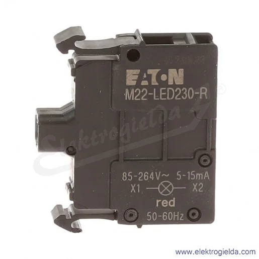Moduł LED 216564, M22-LED230-R, czerwony, 230VAC, montaż czołowy, zaciski śrubowe Moduł LED 216564, M22-LED230-R, czerwony, 230VAC, montaż czołowy, zaciski śrubowe