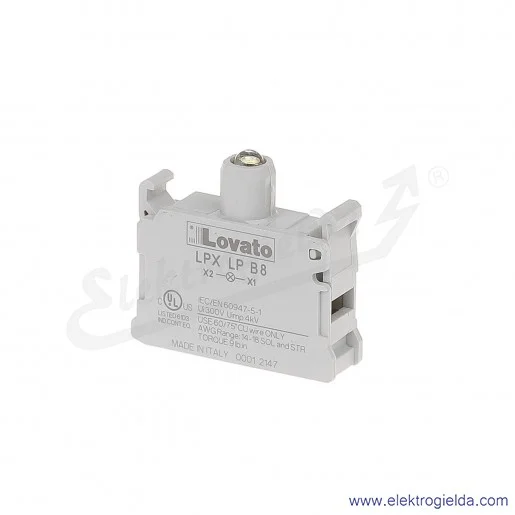 Moduł LED LPX LPB8 biały 12-30VAC/DC światło ciągłe, pod przycisk Moduł LED LPX LPB8 biały 12-30VAC/DC światło ciągłe, pod przycisk