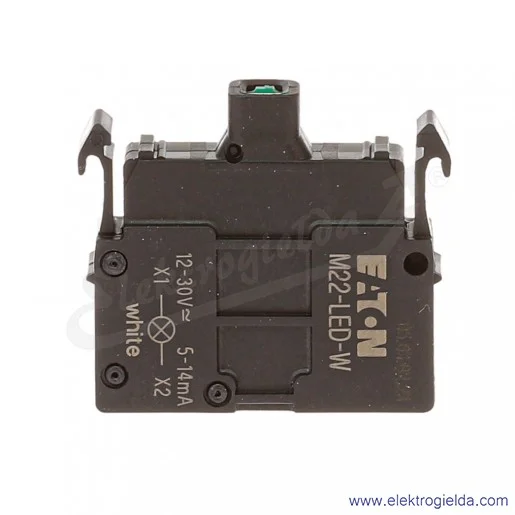 Moduł LED 216557, M22-LED-W, biały, 12-30 VAC/DC, montaż czołowy, zaciski śrubowe Moduł LED 216557, M22-LED-W, biały, 12-30 VAC/DC, montaż czołowy, zaciski śrubowe