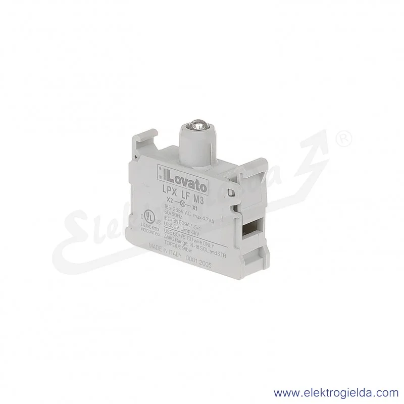 Moduł LED LPX LFM3 zielony 185-265VAC światło pulsujące, pod przycisk Moduł LED LPX LFM3 zielony 185-265VAC światło pulsujące, pod przycisk