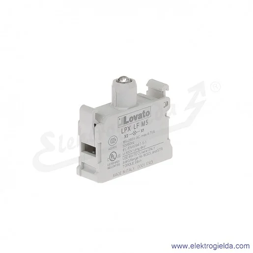 Moduł LED LPX LFM5 żółty 185-265VAC światło pulsujące, pod przycisk Moduł LED LPX LFM5 żółty 185-265VAC światło pulsujące, pod przycisk