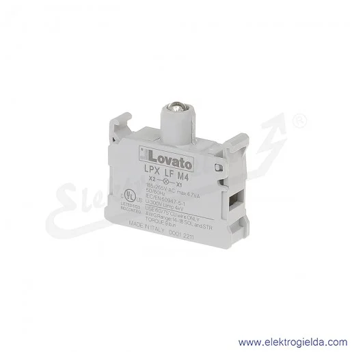 Moduł LED LPX LFM4 czerwony 185-265VAC światło pulsujące, pod przycisk Moduł LED LPX LFM4 czerwony 185-265VAC światło pulsujące, pod przycisk