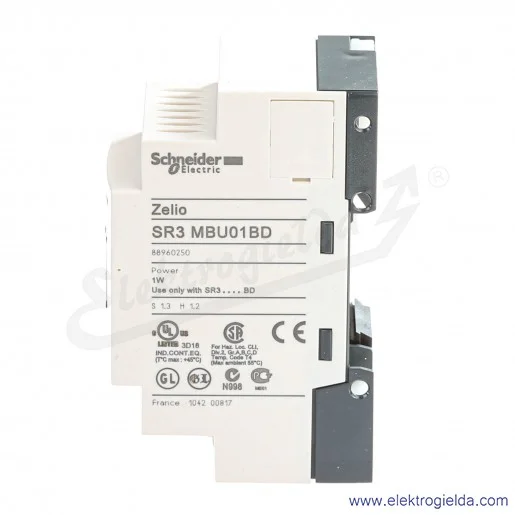 Moduł SR3MBU01BD, SR3MBU01BD, Modbus do Zelio, 1W, do SR3..BD Moduł SR3MBU01BD, SR3MBU01BD, Modbus do Zelio, 1W, do SR3..BD