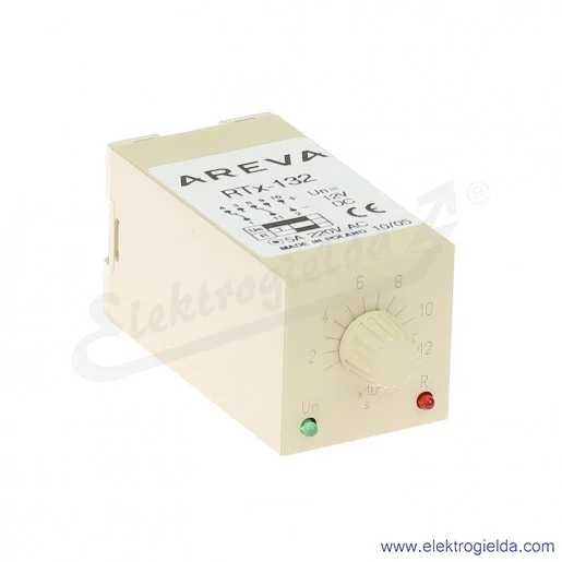 Przekaźnik czasowy 628-002-00-411, RTX132, 12VDC, 10-120s Przekaźnik czasowy 628-002-00-411, RTX132, 12VDC, 10-120s