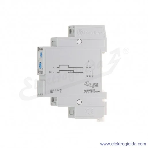 Przekaźnik czasowy 80.61.0.240.0000 8A 24-240V AC / 24-220V DC modułowy Przekaźnik czasowy 80.61.0.240.0000 8A 24-240V AC / 24-220V DC modułowy