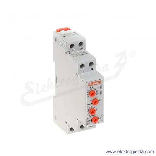 Przekaźnik czasowy TMM2 12-240VAC/DC, zakres czasowy 0,1s...10dni, wielofunkcyjny, 1 styk przełączny, 1 styk programowalny Przekaźnik czasowy TMM2 12-240VAC/DC, zakres czasowy 0,1s...10dni, wielofunkcyjny, 1 styk przełączny, 1 styk programowalny
