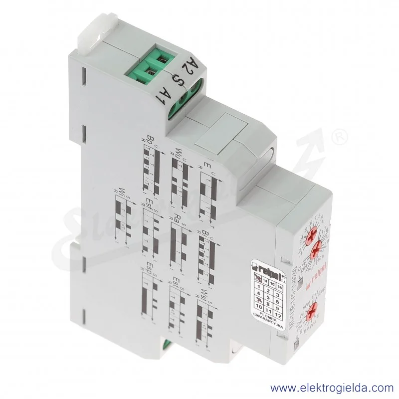 Przekaźnik czasowy wielofunkcyjny MT-TUB-17S-11-9240-7 1P 12...240VAC/DC, 7 funkcji Przekaźnik czasowy wielofunkcyjny MT-TUB-17S-11-9240-7 1P 12...240VAC/DC, 7 funkcji