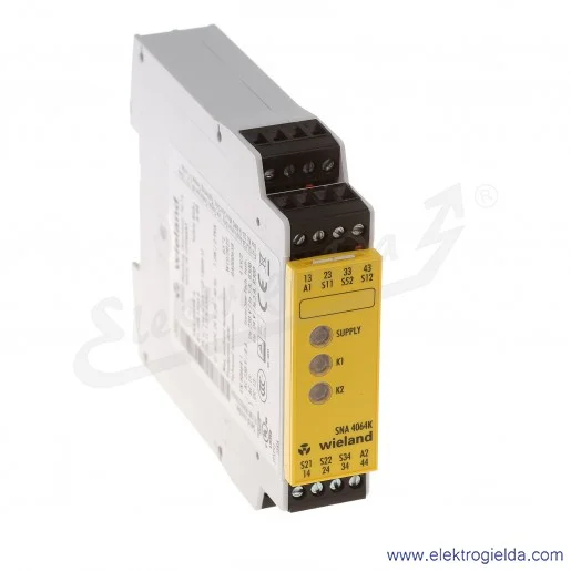 Przekaźnik bezpieczeństwa R1.188.1900.0, SNA4064K-A, 24VAC/DC Przekaźnik bezpieczeństwa R1.188.1900.0, SNA4064K-A, 24VAC/DC