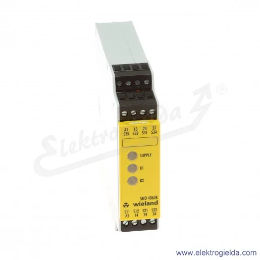 Przekaźnik bezpieczeństwa R1.188.0990.0, SNO4063K-A 24V AC/DC Przekaźnik bezpieczeństwa R1.188.0990.0, SNO4063K-A 24V AC/DC