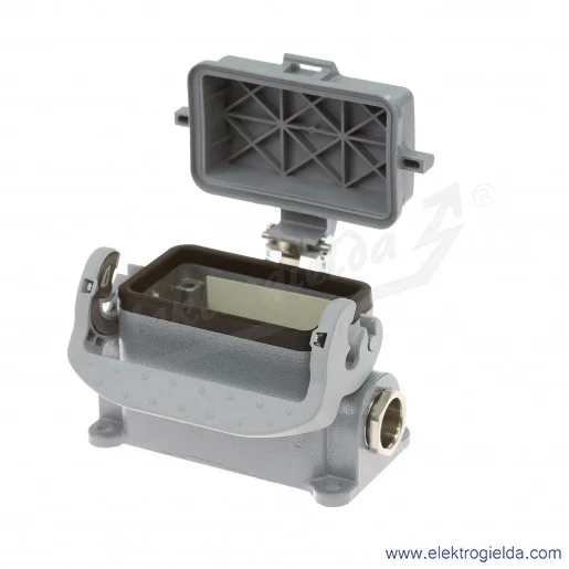 Obudowa gniazda 71.342.1035.0, 10 PIN, cokołowa z pokrywą, M20 Obudowa gniazda 71.342.1035.0, 10 PIN, cokołowa z pokrywą, M20