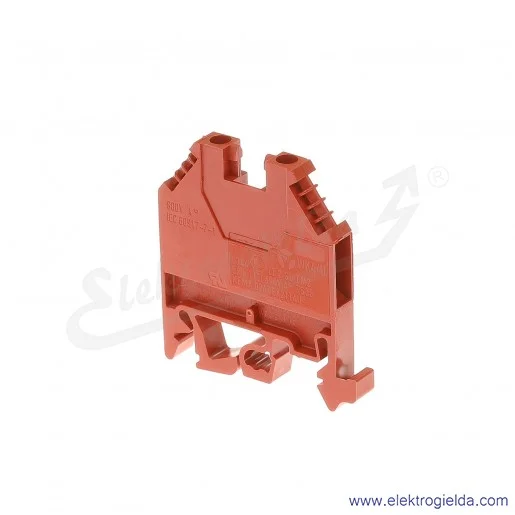 Złączka przelotowa 57.504.0055.5, WK 4/U, 4mm2, czerwona, szerokość 6mm Złączka przelotowa 57.504.0055.5, WK 4/U, 4mm2, czerwona, szerokość 6mm