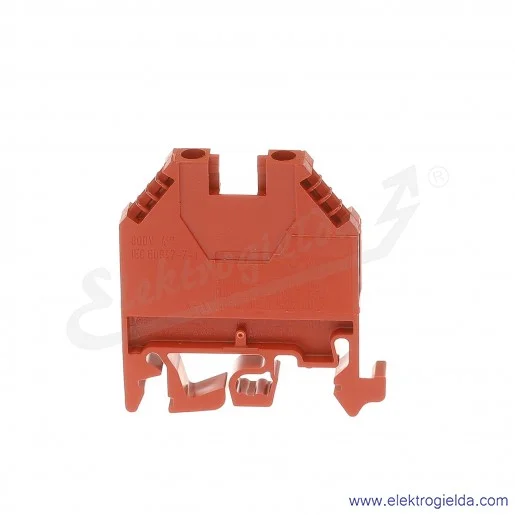 Złączka przelotowa 57.504.0055.5, WK 4/U, 4mm2, czerwona, szerokość 6mm Złączka przelotowa 57.504.0055.5, WK 4/U, 4mm2, czerwona, szerokość 6mm