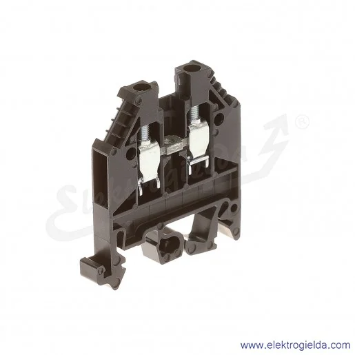 Złączka przelotowa 57.504.055.1, WK 4/U, 4mm2, czarna, szerokość 6mm Złączka przelotowa 57.504.055.1, WK 4/U, 4mm2, czarna, szerokość 6mm