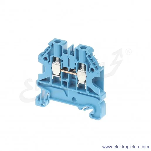 Złączka przelotowa 58.504.0055.6, WT 4 BL, jednotorowa, niebieska, szerokość 6mm, montaż TS-35 Złączka przelotowa 58.504.0055.6, WT 4 BL, jednotorowa, niebieska, szerokość 6mm, montaż TS-35