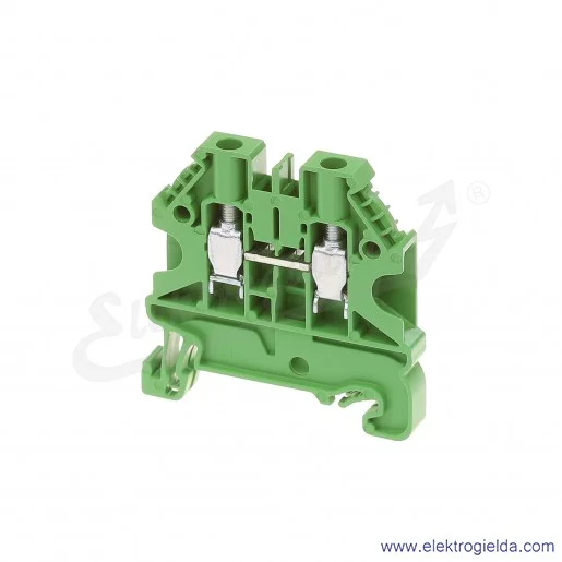 Złączka przelotowa 58.504.0055.7, WT 4, jednotorowa, zielona Złączka przelotowa 58.504.0055.7, WT 4, jednotorowa, zielona