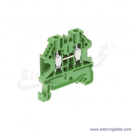 Złączka przelotowa 58.504.0055.7, WT 4, jednotorowa, zielona Złączka przelotowa 58.504.0055.7, WT 4, jednotorowa, zielona