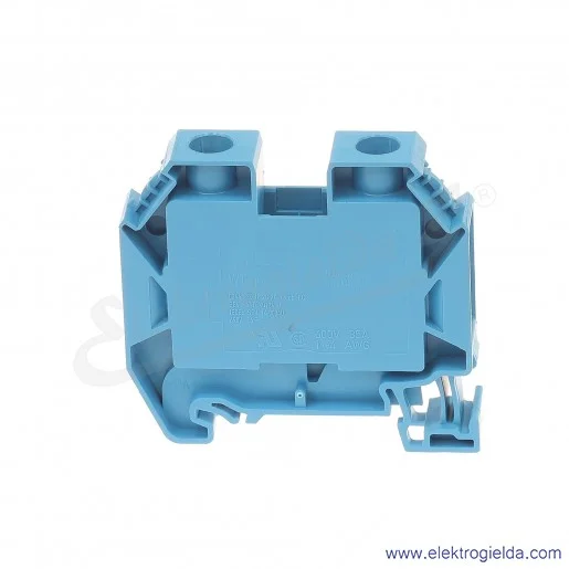 Złączka przelotowa 58.516.0055.6, WT 16, 16mm2, niebieska, szerokość 12mm, montaż TS-35 Złączka przelotowa 58.516.0055.6, WT 16, 16mm2, niebieska, szerokość 12mm, montaż TS-35