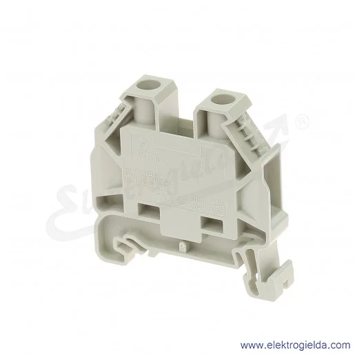 Złączka przelotowa 58.510.0055.0, WT 10mm2, szara, szerokość 10mm, montaż TS-35 Złączka przelotowa 58.510.0055.0, WT 10mm2, szara, szerokość 10mm, montaż TS-35