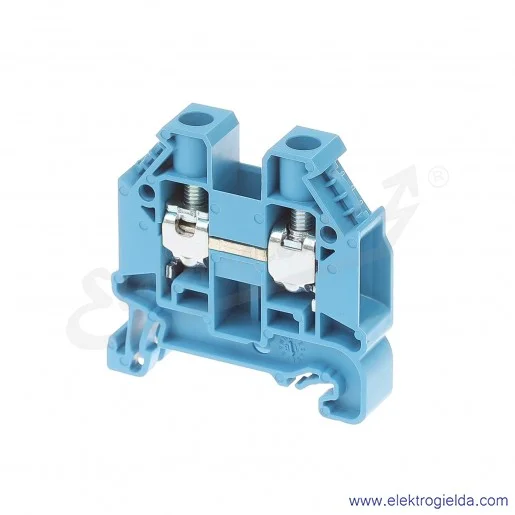 Złączka przelotowa 58.510.0055.6, WT 10mm2, niebieska, szerokość 10mm, montaż TS-35 Złączka przelotowa 58.510.0055.6, WT 10mm2, niebieska, szerokość 10mm, montaż TS-35