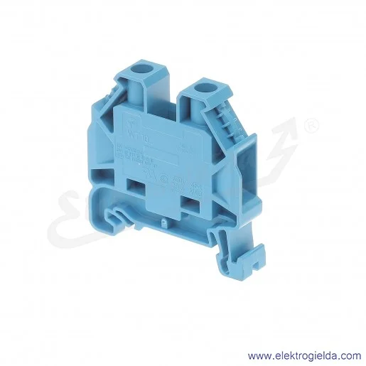 Złączka przelotowa 58.510.0055.6, WT 10mm2, niebieska, szerokość 10mm, montaż TS-35 Złączka przelotowa 58.510.0055.6, WT 10mm2, niebieska, szerokość 10mm, montaż TS-35